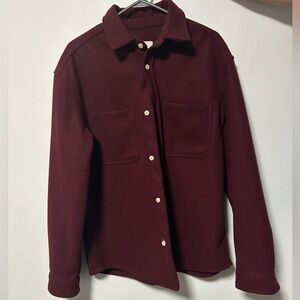 H&M Deep Burgundy Utility Jacket